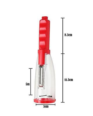 JayJos Multifunctional Stainless Steel Kitchen Peeler with Storage for  Fruits & Vegetables Red - Yahoo Shopping