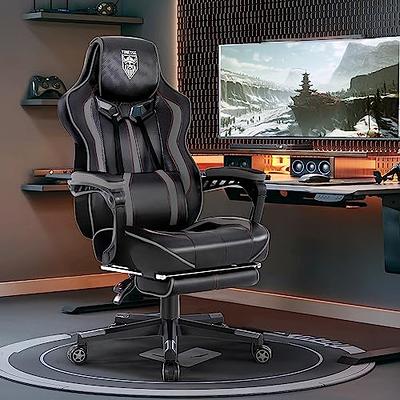 Ferghana Massage Gaming Chair with Footrest, Office Chair with