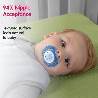 MAM Night Pacifiers 0-6 Months, Best for Breastfed Babies, Glow in the  Dark, Baby Boy, 2 Count