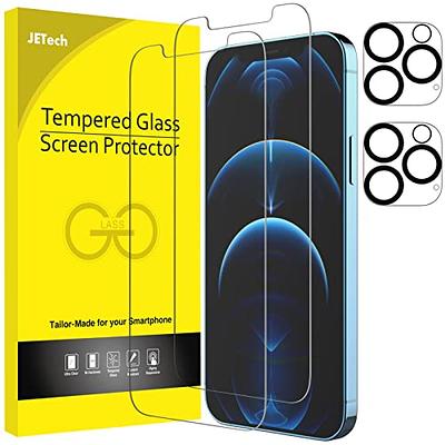 JETech Screen Protector for iPhone 13/13 Pro 6.1-Inch, Tempered Glass Film  with Easy-Installation Tool, 2-Pack