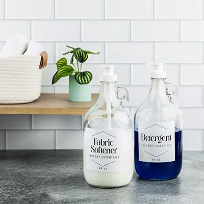 Half Gallon Jug Laundry Soap Bottles Detergent Softener