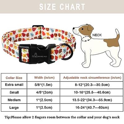 ARING PET Dinosaur Dog Collar-Cute Dog Collar for Small Dogs, Adjustable  Comfortable Cotton Boy Dog Collars for Small Medium Large Dogs, Medium