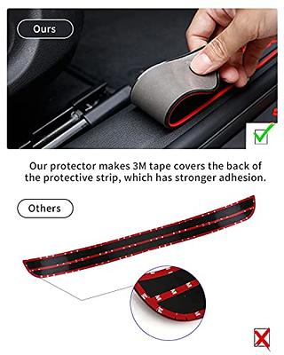 HOCHESLO Rear Bumper Protector Guard for Car, Universal Rubber  Scratch-Resistant Trunk Door Entry Guards, Trunk Protection Strip with 3M  Tape, 35.43 x 2.95inch, Red Border+Black Sports Logo - Yahoo Shopping