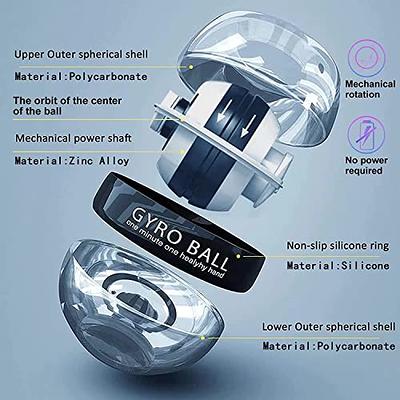 Power Wrist Ball AUTO Start Wrist Exercises Force Ball Gyroscope Ball Wrist  and Forearm Exerciser Arm Strengthener for Stronger Muscle and Bones