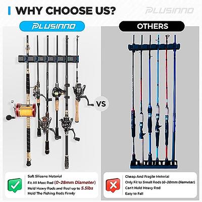 PLUSINNO Fishing Gifts for Men - V6 Vertical Fishing Rod/Pole Holders,  Support Extra Large & Heavy Fishing Rod Combos, Fishing Rod Holders for  Garage, Wall Mounted Fishing Rod Rack Storage - Yahoo