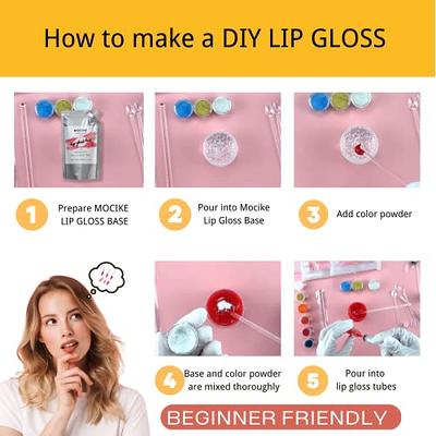 1 Set DIY Lip Gloss Making Kit Long Lasting Moisturizing Lip Gloss Base Lip  Glaze Tube Safe Handmade Cosmetic Makeup Tools Set