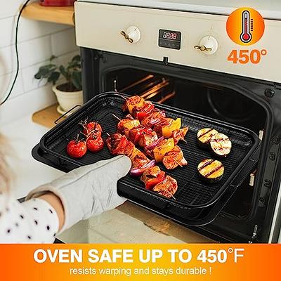 Air Fryer Basket for Oven,Stainless Steel Crisper Tray and Pan