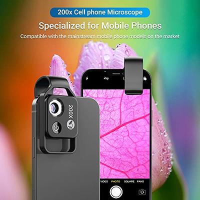 200X Magnification Mini Pocket Microscope Camera with CPL For