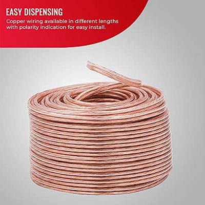 Monster Essentials High Performance Speaker Wire 12 Gauge Copper Clad  Aluminum (CCA) Speaker Cable 50 FT Spool – Ideal Home Cinema Speaker Wire  Cable and Car Audio Speaker Cables/Speaker Wires 