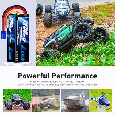 HOOVO 2S 7.4V 5200mAh 80C RC LiPo Battery Hard Case with Deans Connector  for RC Buggy Vehicles Car Boat Truck (2 Pack)