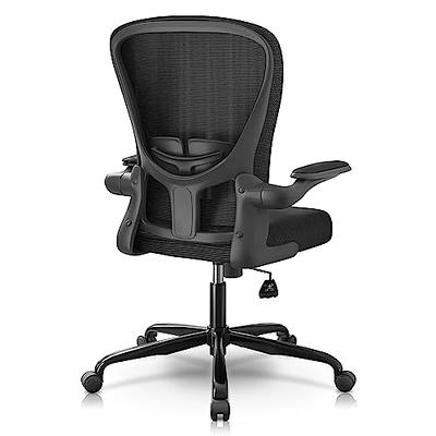 Home Office Chair Ergonomic Desk Chair Mesh Computer Chair with Lumbar  Support Armrest Executive Rolling Swivel Adjustable Mid Back Task Chair for  Women Adults, Black (Black) : : Home