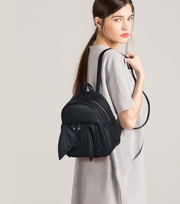 ZGWJ Mini Leather Backpack Purse Bowknot Small