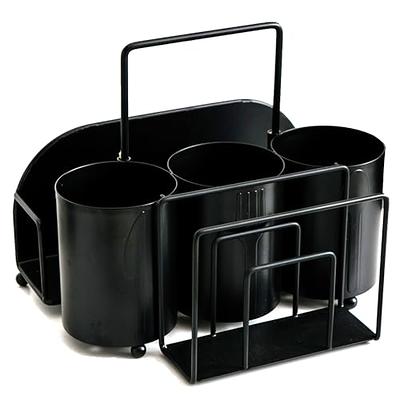 DTICON Utensil Caddy Silverware Cutlery Holder: Kitchen Countertop Flatware  Organizer for Party Spoon and Fork Holder Black Basket Outdoor Buffet  Camping Picnic Modern Metal Utensils Counter Storage - Yahoo Shopping