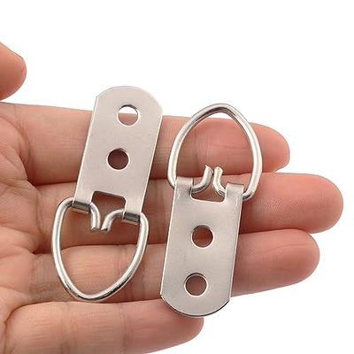 Amerlery D Ring Picture Hangers with Screws - 100 Pack - Pro Quality D Ring  Hangers - Small Single Hole D Hooks - Bulk D Rings - Picture Hang Solutions  : Amazon.in: Home & Kitchen