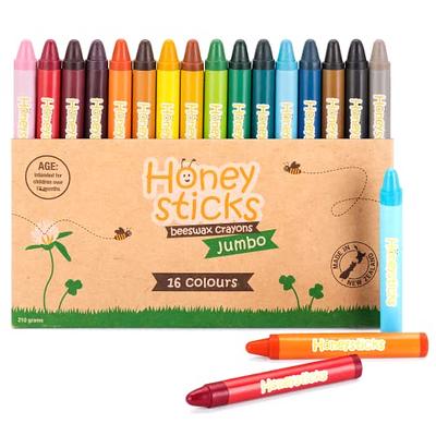 [2 Pack] Natural Beeswax Crayons for Toddlers and Kids - Kid Friendly  Crayons Made With 100% Pure Beeswax - 12 Vibrant Colors in Each Set for  Your