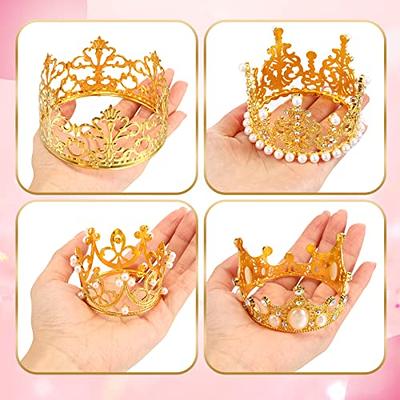  Siifert 113 pcs Wedding Flower Bouquet Accessories Rose Gold  Mini Crown Cake Topper Corsage Bouquet Pins 3D Rose Gold Butterfly Decor  for Flower Festival Wedding Birthday Baby Shower Party Decoration 
