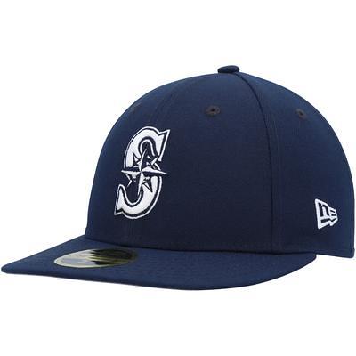 Men's New Era White Seattle Seahawks Omaha Low Profile 59FIFTY Fitted Hat