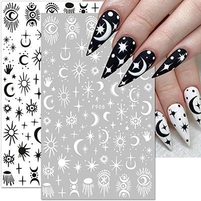 60 Examples of Black and White Nail Art | Art and Design