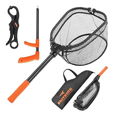 2 Section Collapsible Fishing Net Telescoping Folding Fish Landing