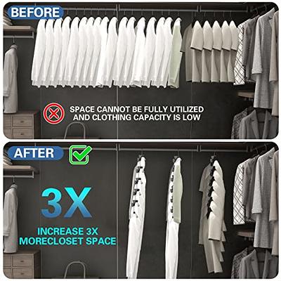 20PCS Clothes Hanger Connector Hooks, Cascading Clothes Hangers for Heavy  Duty Space Saving Cascading Connection Hooks for Clothes Closet, White 