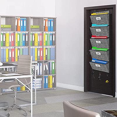 homyfort Over the Door Wall File Organizer, Hanging File Folders Organizer  with 5 Large Pockets for Office and Back to School Supplies, Papers,  Charts, Mails, Magazine Storage and Organization - Yahoo Shopping