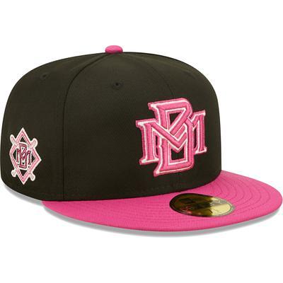 Men's New Era White/Blue Milwaukee Brewers Flamingo 59FIFTY Fitted Hat