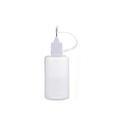 10Pcs Fine Tip Glue Bottles Applicator Bottle for DIY Crafts Paper Quilling  White 