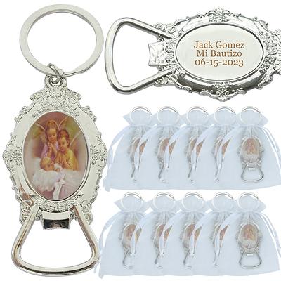 Baptism Mini Compact Mirror Keychain Party Favor Bautizo 