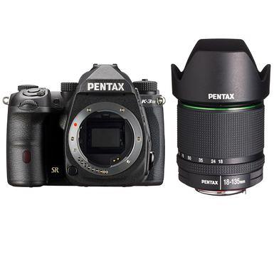 Pentax K-3 Mark III APS-C-Format DSLR Camera Body, Black SMC DA 18