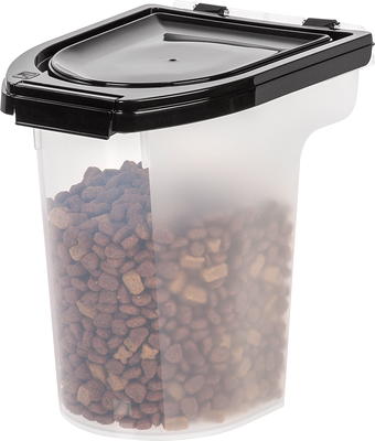 IRIS 3-Piece Airtight Pet Food Container & Scoop Combo, Navy Blue