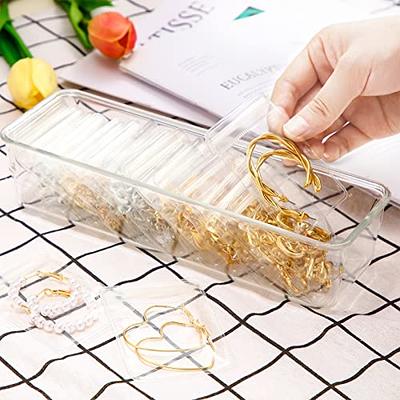 200 Pieces Clear PVC Jewelry Plastic Transparent Bags Zipper