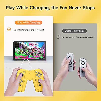  MENEEA Game Handle Connector Compatible with Nintendo Switch  for Joy Con & Switch OLED Model Compatible with Joy Con, 5-in-1 Gamepad  Handle with Wrist Strap Compatible with Nintendo Switch/Switch OLED 