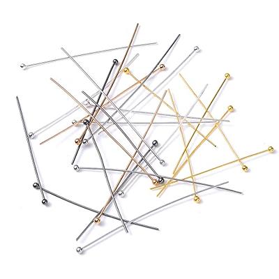 400pcs/box Flat Head Pins Earrings Findings Needles For Jewelry