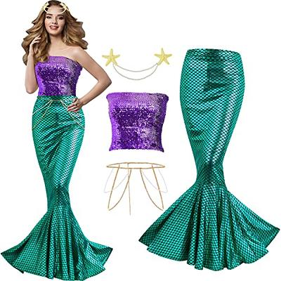 Sea Princess Mermaid Skirt Costume Starter - Green/combo | Fashion Nova,  Costumes | Fashion Nova