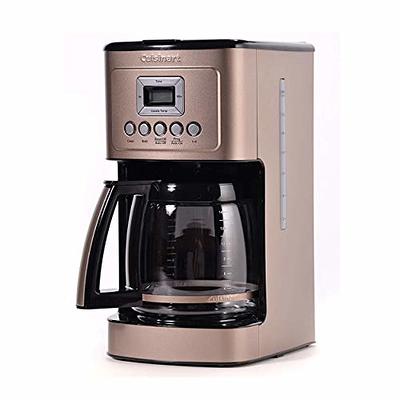  Cuisinart Coffee Maker, Perfecttemp 14-Cup Glass Carafe,  Programmable Fully Automatic for Brew Strength Control & 1-4 Cup Setting,  Black, Stainless Steel, DCC-3200BKSP1: Home & Kitchen