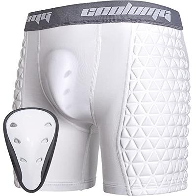 COOLOMG Boys Youth Padded Baseball Sliding Shorts with Athletic Cup for  Softball Football White - Yahoo Shopping