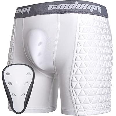 KOOPOW Youth Boys Padded Sliding Shorts Slider Pads with Soft Protective  Athletic Cup for Baseball, Football, Lacrosse (Large, White) - Yahoo  Shopping