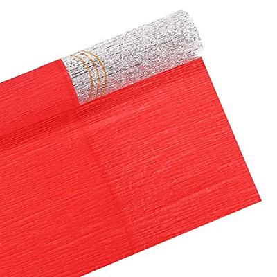 Crepe Paper Roll Crepe Paper Decoration 7.5ft Long 20 Inch Wide, Red 