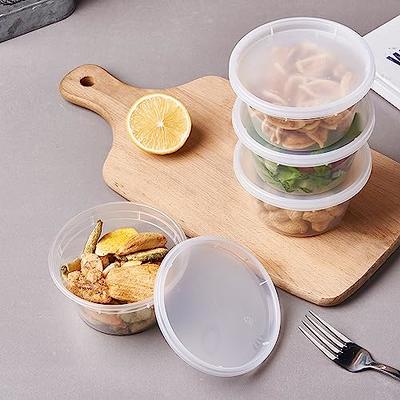 Ciao! 24oz Polypropylene Injection Molded Soup-Deli Container with Lid, Microwavable and BPA Free (240/240 Combo Pack)