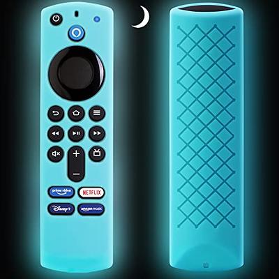 [2 Pack] Silicone Cover Case for Fire TV Stick 4K / Fire TV (3rd Gen)  Compatible with All-New 2nd Gen Alexa Voice Remote Control (Red and Blue)