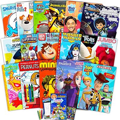 24 Bulk Coloring Books for Ages 4-8 - Assorted Licensed Activity Boys,  Girls