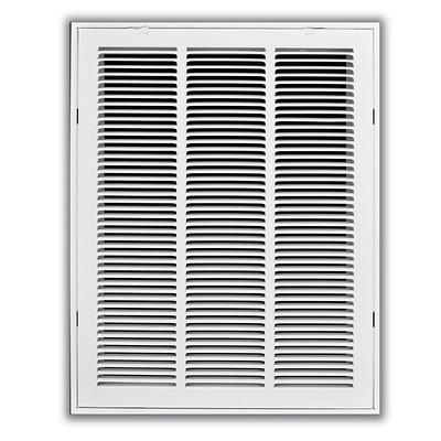 20 in. x 12 in. Steel Return Air Grille in White