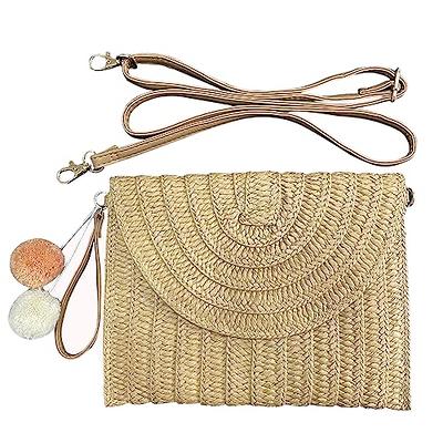 Rattan Handbag, Hair Ball Woven Women's Bag, Handmade Straw Beach Holiday Beach  Straw Shoulder Crossbody Bags, Gift For Her - Yahoo Shopping