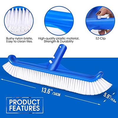 Lesnox Swimming Pool Brush, Skimmer Leaf Net with 4-Section