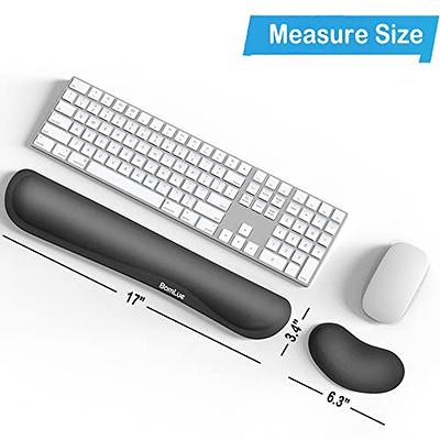 Wrist Breathable for Gaming Computer Laptop Wrist Rest Cushion Soft Large  Gray 