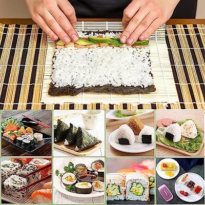 Lagomian Silicone Sushi Rolling Mat (Makisu), Sushi Gimbap/ Kimbap Roller,  Dishwasher Safe, BPA FREE, Nonstick Surface, Flexible, Made in Korea