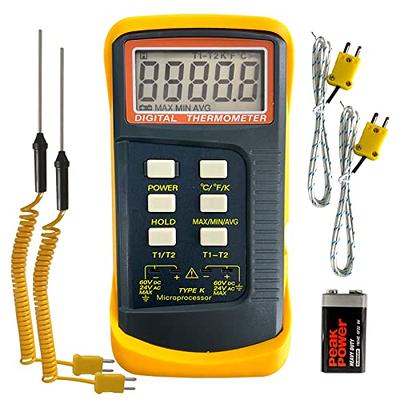 Taylor 9840RB 4 5/8 Digital Pocket Probe Thermometer with Rubber Boot