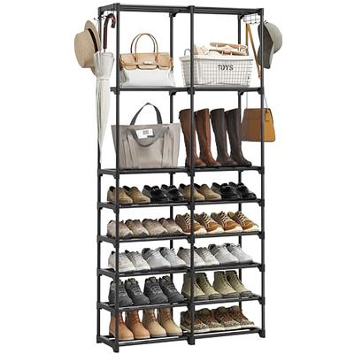 5 Tier Shoe Rack Large Organizer Storage Cabinet For 25 Pairs Fabric Shoe  Black - Comhoma : Target