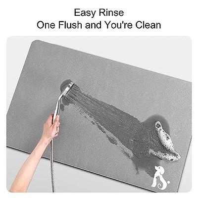 honcor lecar Diatomaceous Earth Bath Mat Bathtub Mat Fast Drying Non-Slip  Shower Mat Bath Stone Mat Super Absorbent Bathroom Floor Mat, Machine