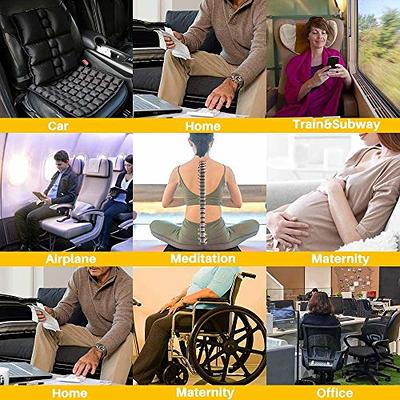 SUNFICON Inflatable Car Seat Cushion Air Seat Cushion Work from Home Office Chair  Cushion Wheelchair Pad Anti Bedsore Orthopedics Pain Pressure Relief Cushion  Camping Seat Mat w Pump 18x16x1'' Gray - Yahoo